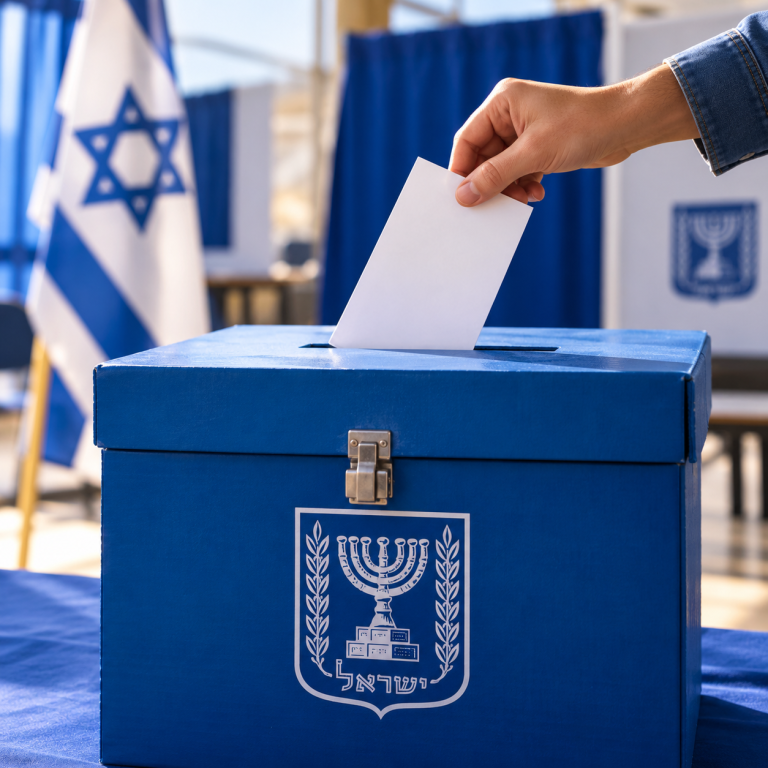 הצבעה בקלפי ישראלית כחולה