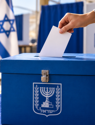 הצבעה בקלפי ישראלית כחולה